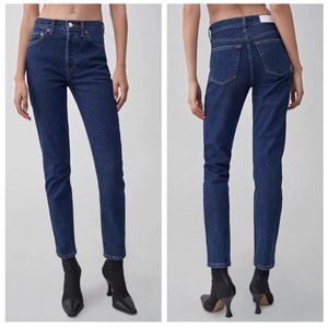 RE/DONE Comfort Stretch High Rise Ankle Crop in Dark 71 Size 25